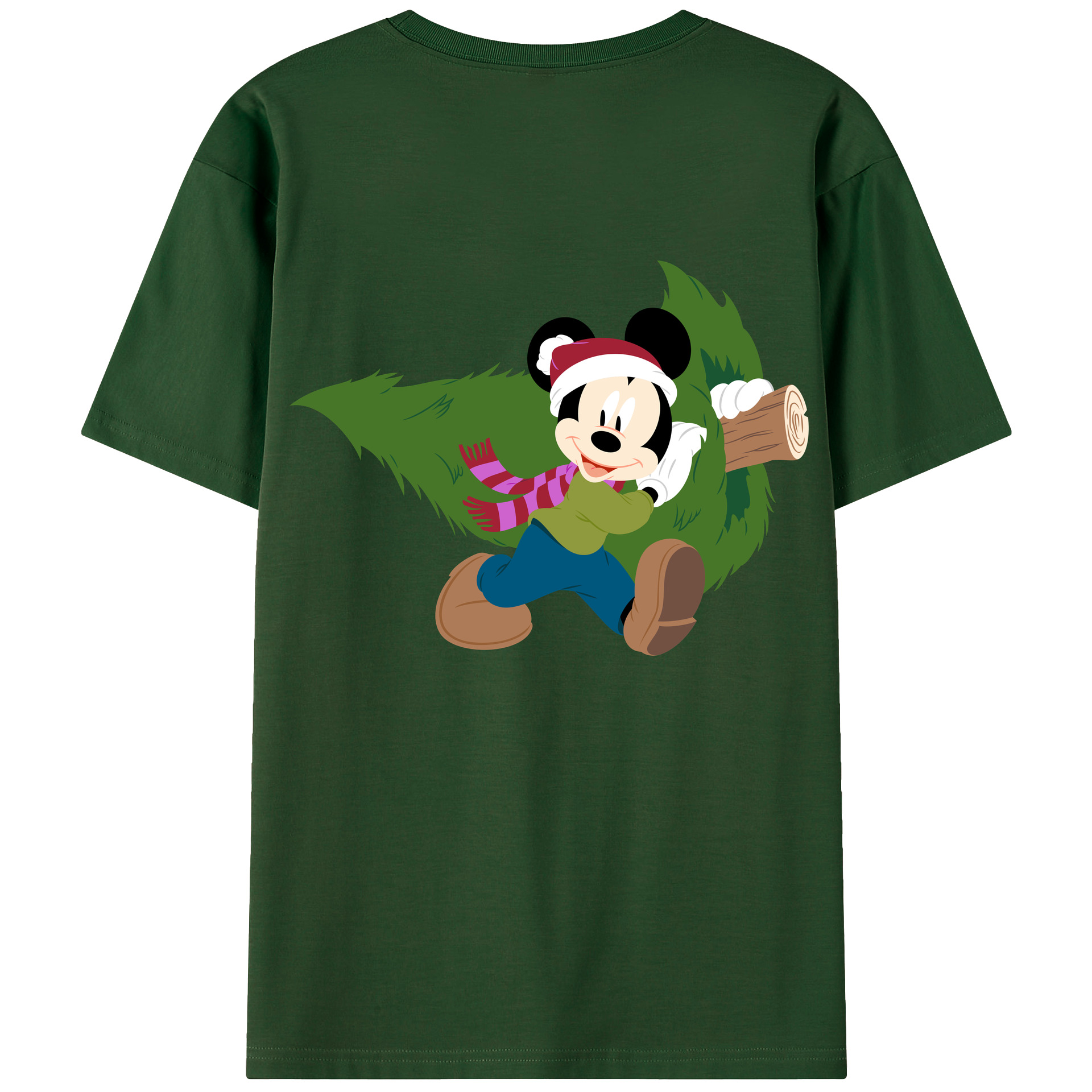 （画像用） ミッキーマウス Mickey Mouse 綿100％半袖Tシャツ（背面プリント）